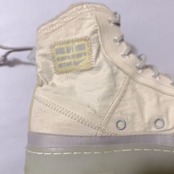 Nike Air Force One Shell Sail Desert Sand Atmosphere Grey Sneaker Boot Size 9 - Picture 10 of 14